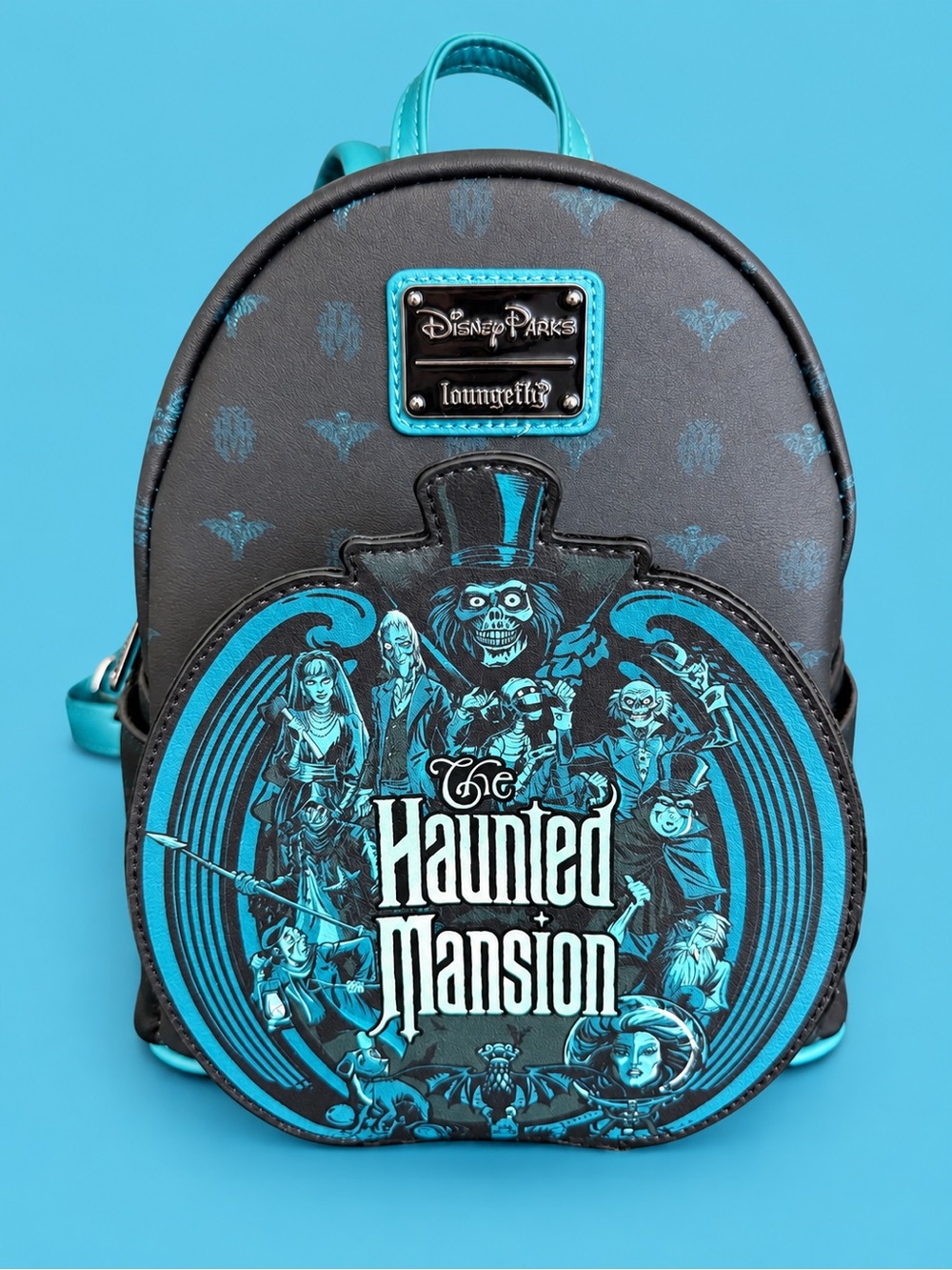 NWOT 2022 Disney Parks Loungefly The Haunted Mansion Backpack - Hatbox Ghost
